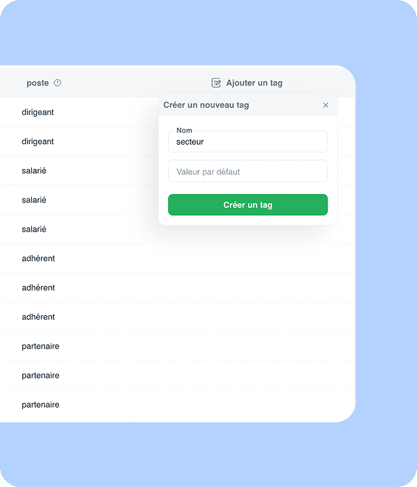 Moins d’informations dispersées