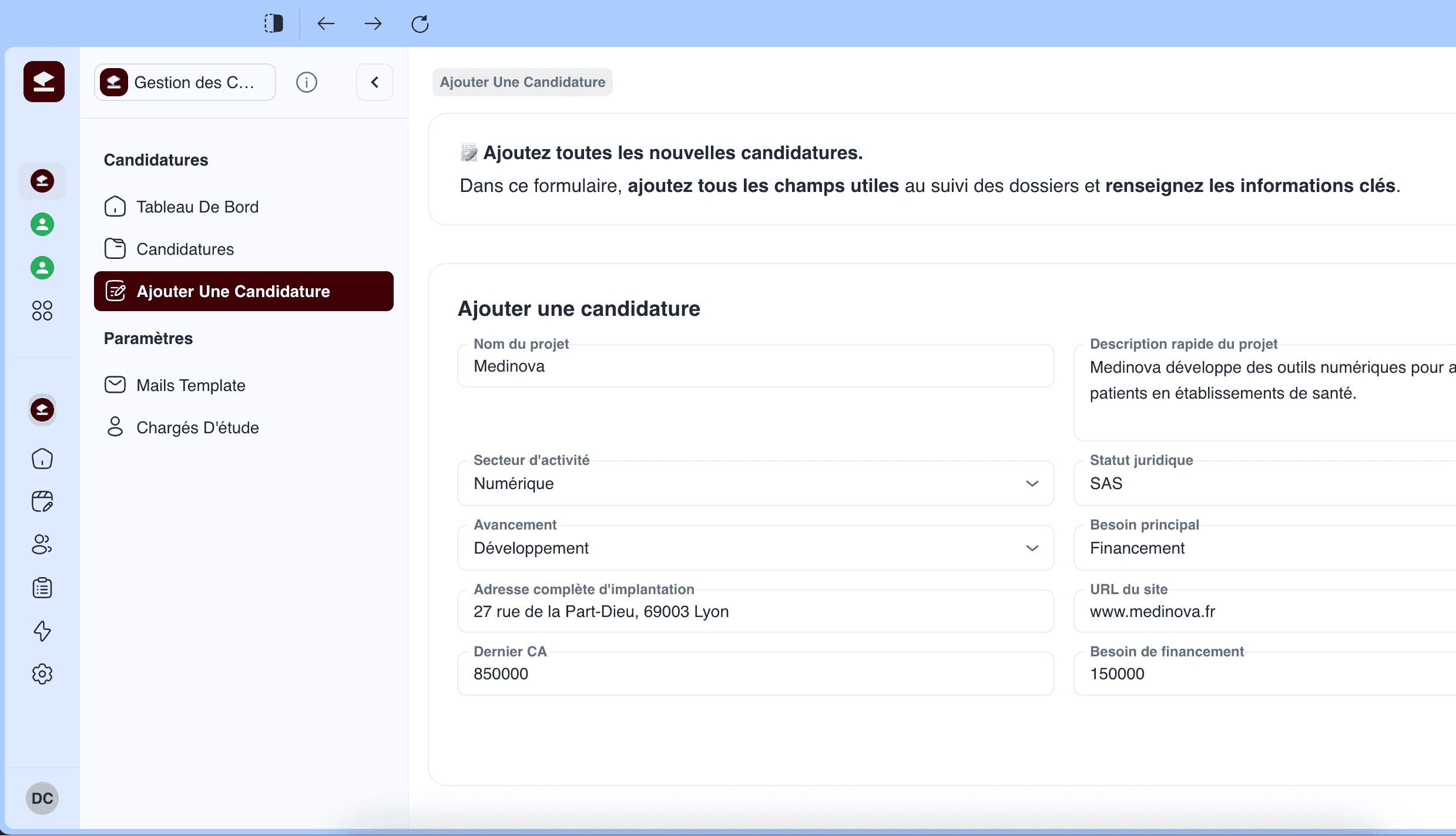 Cas d'usage : Gérer les candidatures avec Kis.